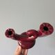 2 vintage Bordeaux ceramic candle holders