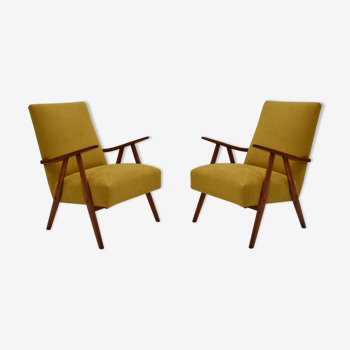 Pair of mid-century Armchairs by Jiri Jiroutek,1960's.