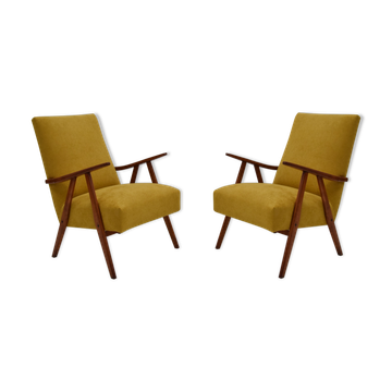 Pair of mid-century Armchairs by Jiri Jiroutek,1960's.