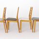 Set of 4 Vintage Beech Dining Chairs, Mid Century Modern, German 1960s