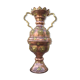 Red and yellow copper amphora oriental moorish art decoration