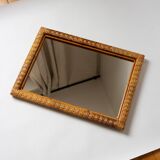 Rattan mirror, 1970s