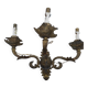 2 bronze wall lights