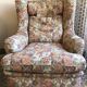 Paire de fauteuils en tissus