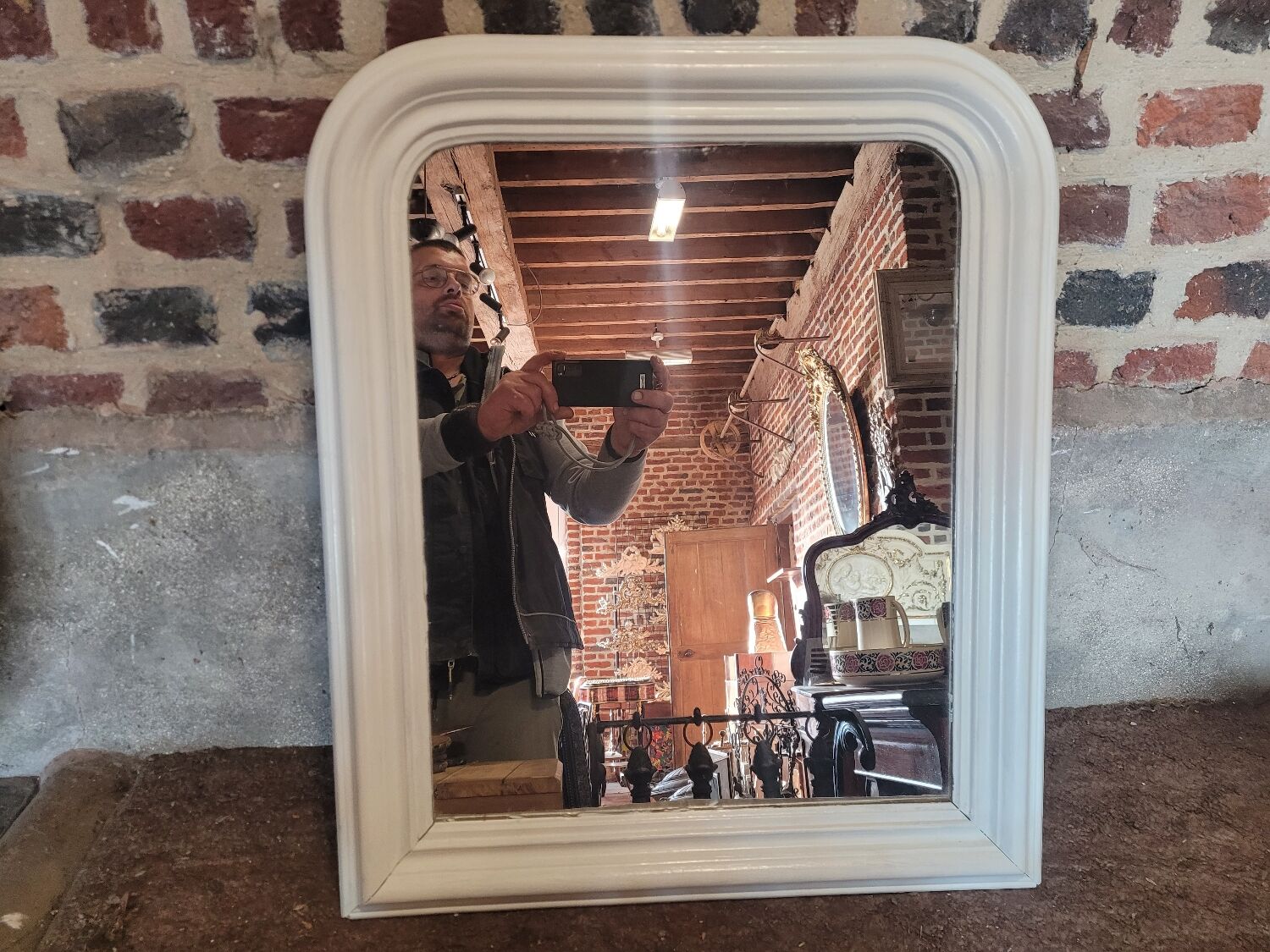 Miroir style Louis Philippe 69x58cms