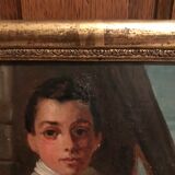 Portrait child oil on canvas 20th