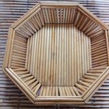 Octagonal bamboo basket