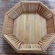 Octagonal bamboo basket