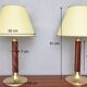 Burgundy Plexiglass and Brass Table Lamps by F. Loffredo, Italy 1980s