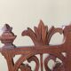 Small corner shelf in solid wood singable foldable art nouveau