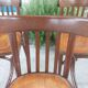 6 bistro chairs, pattern on the seat