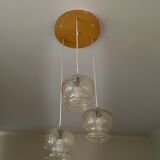 Suspension with three glass globes from the 1980s