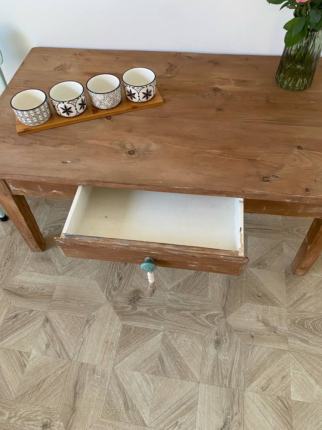 Wooden coffee table