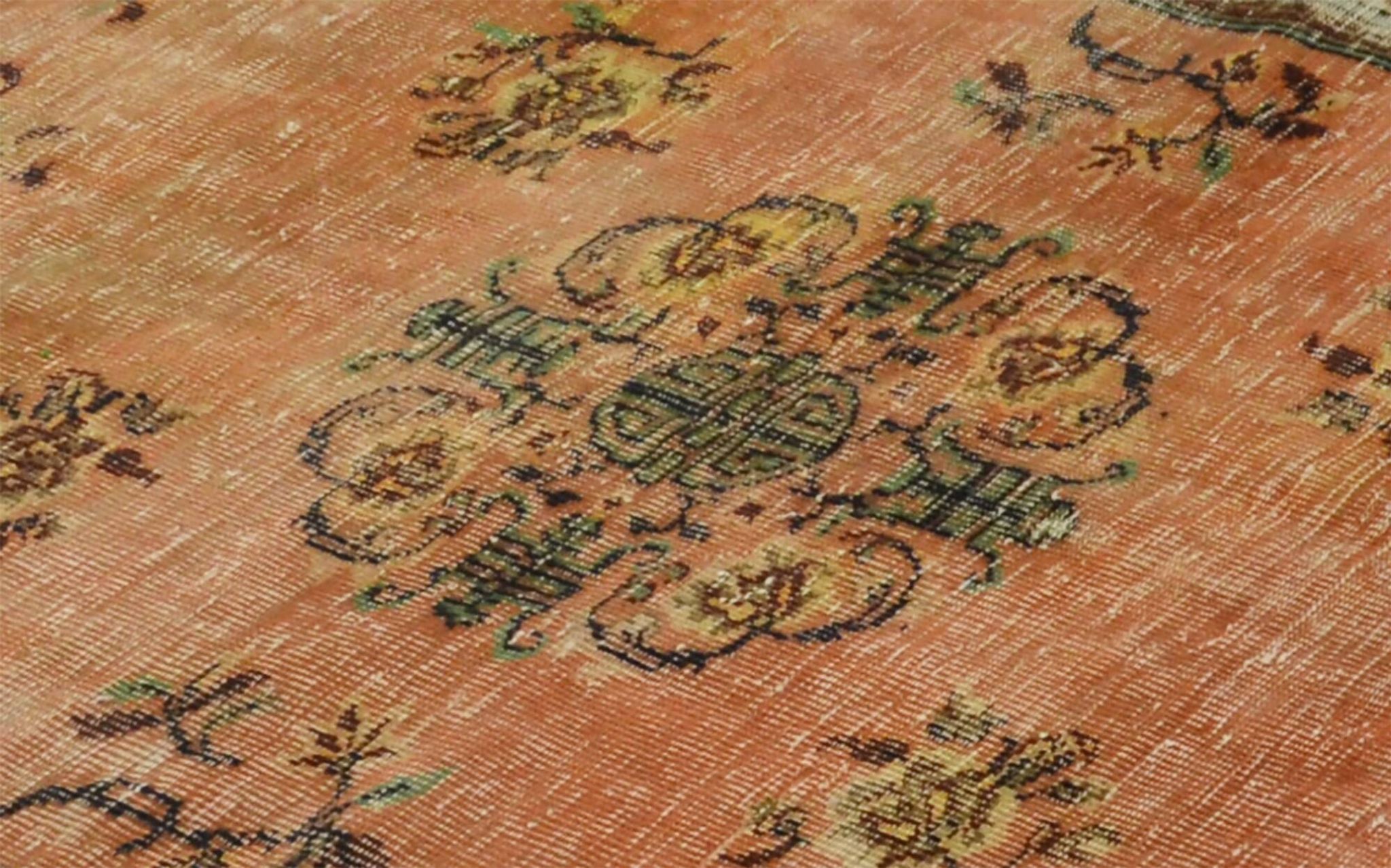 One-of-a-kind turkish handwoven vintage rug - rustic vintage charm 291x 177 cm