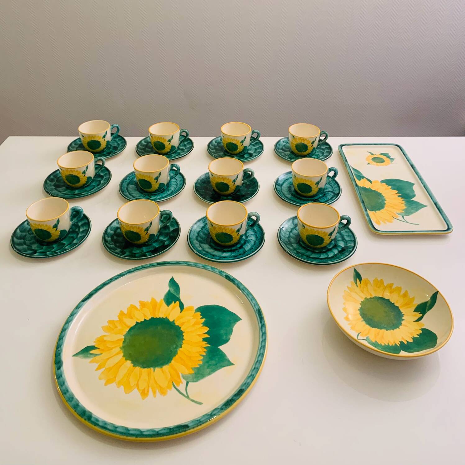 Coffee/Tea Service and Trays Lunéville/Saint Clément