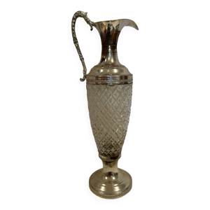 Carafe en métal argenté