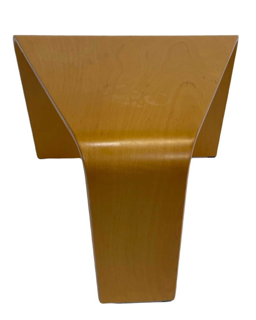 Table d’angle en bois courbé moderne du milieu du siècle années 1970