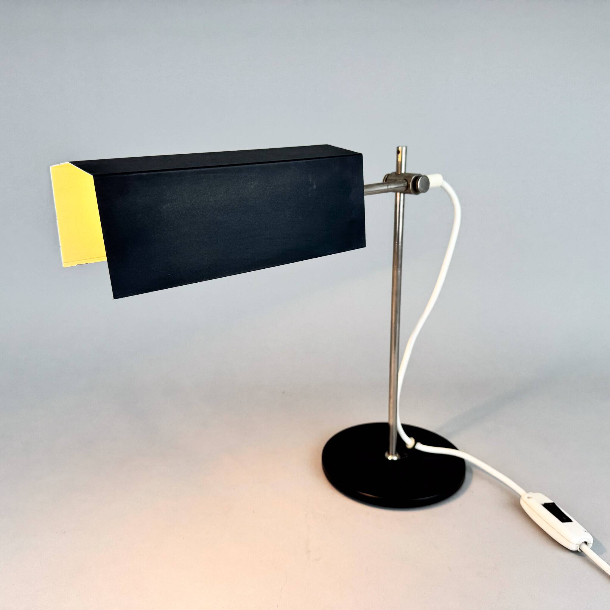 Mid-Century Minimalist Adjustable Table Lamp, Czechoslovakia