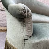 Water green velvet toad sofa