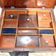 Napoleon III wooden compartment work cabinet Jewelry box