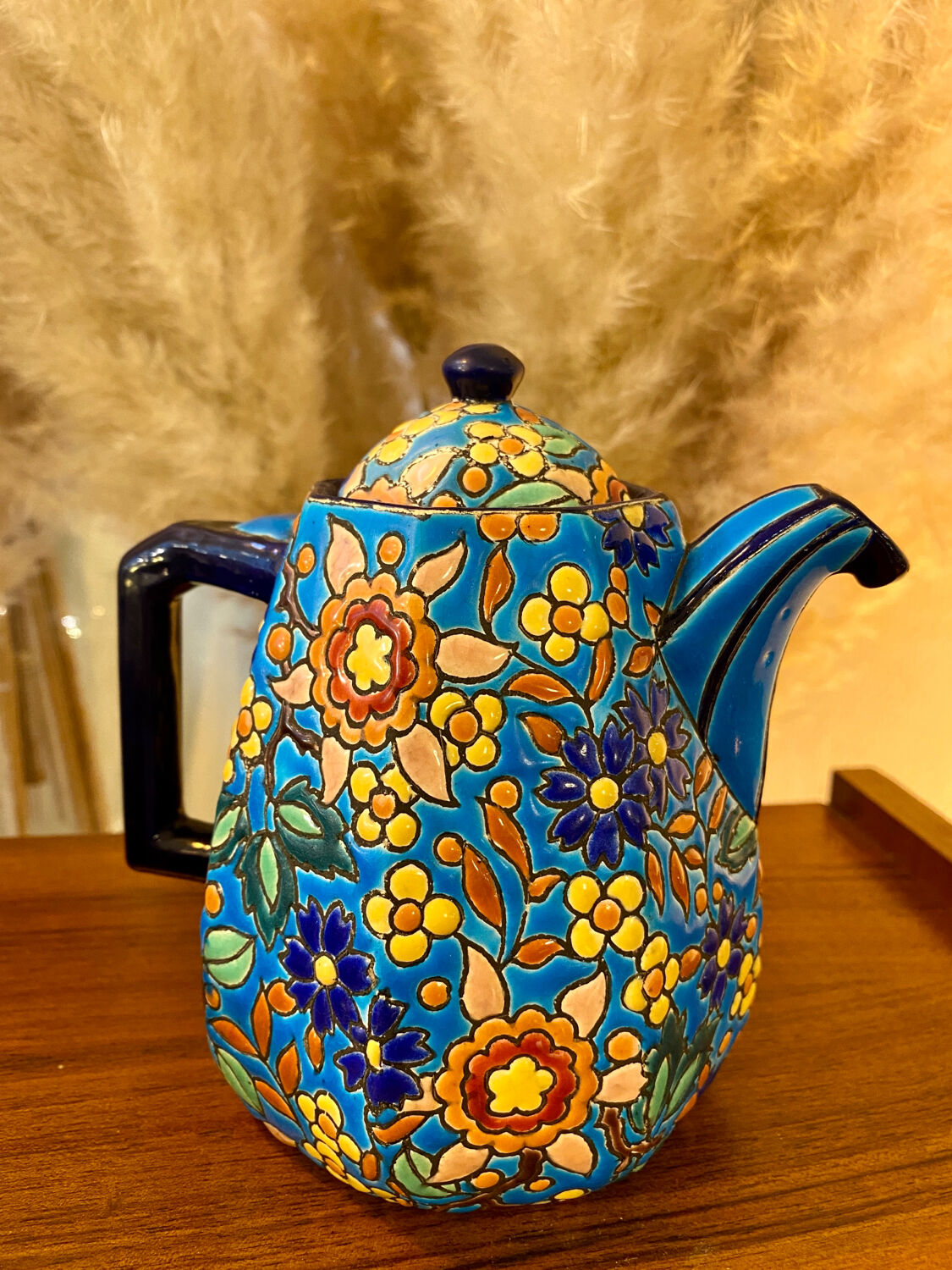 Coffee maker / pourer enamels of Longwy