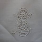 Pair of m monogrammed pillowcases