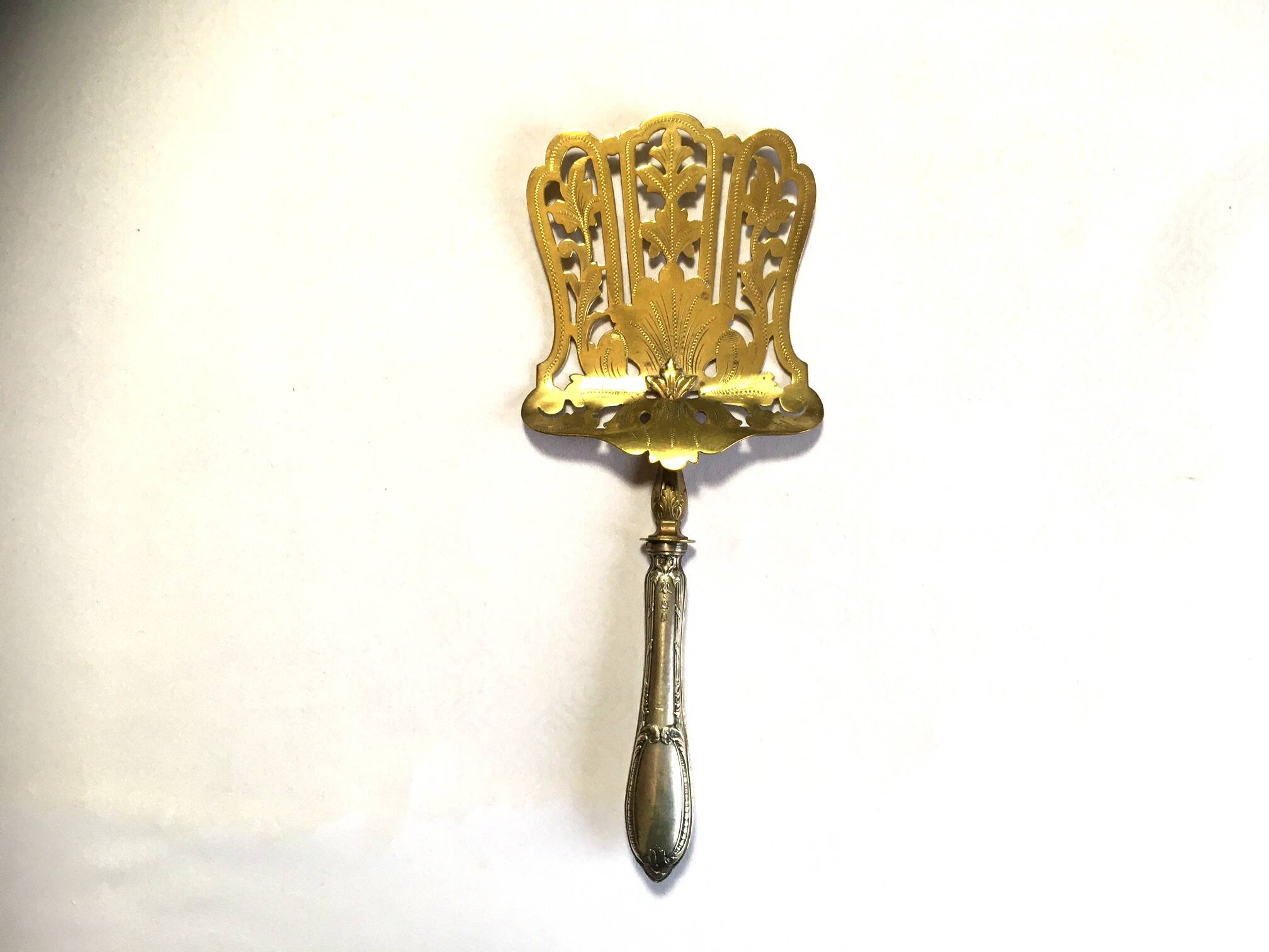 Asparagus and green bean shovel...in silver metal