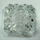 Lead crystal glass ashtray