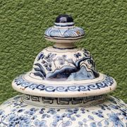 Pair of covered vases, Delft, 18th century, Willem Van der Kool