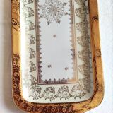 Rectangular porcelain cake dish B and C / Limoges