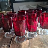 Set of 12 Luminarc wine glasses model Sweden red