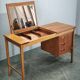 Sven Aage Madsen Teak Vanity Desk with Mirror, Denmark, 1960s