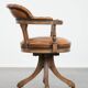 Chaise de bureau chesterfield en cuir de vache classique et intemporelle de style anglais