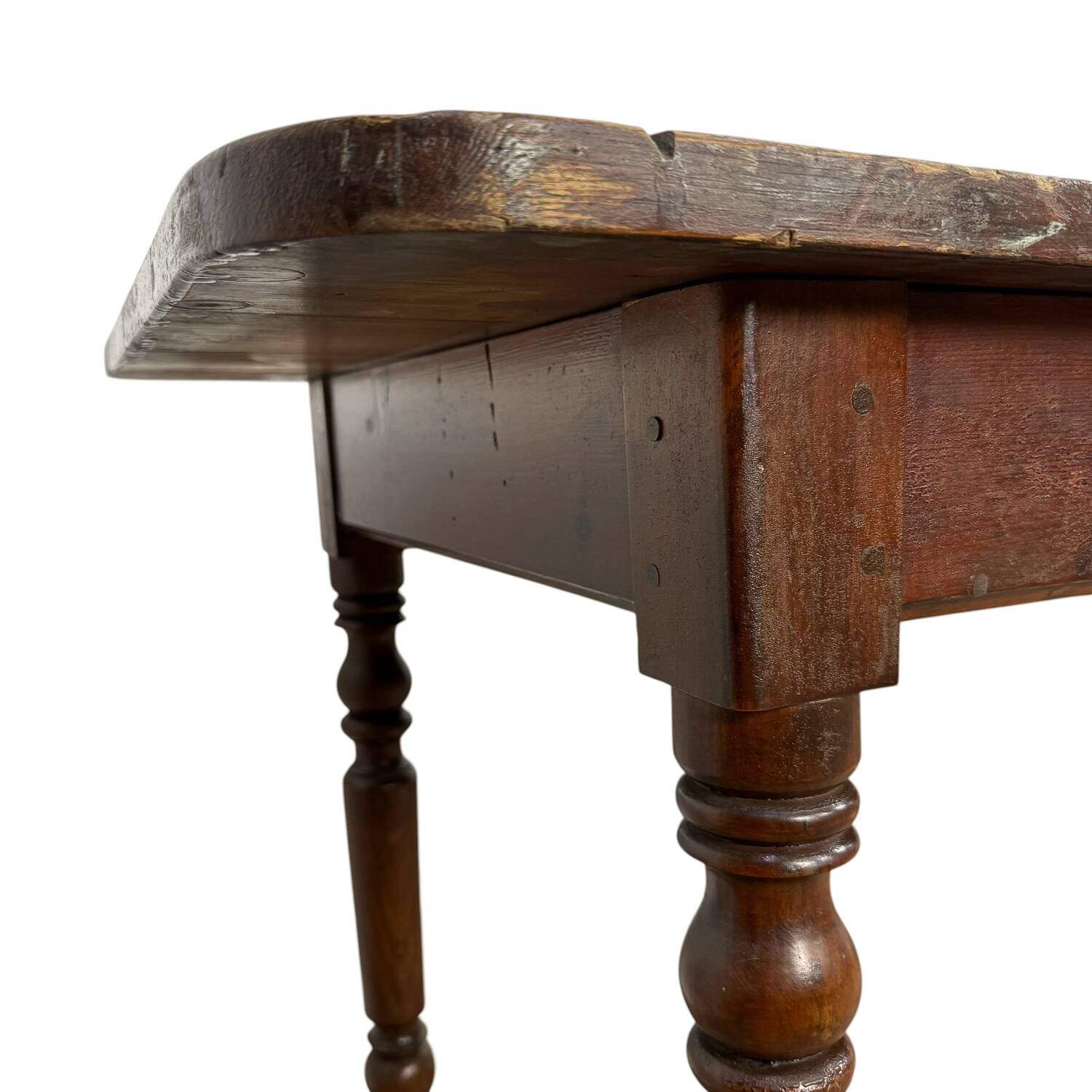 Table de service antique exceptionnelle de 3 mètres – Table console sur porcelaine
