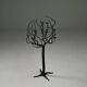 Black brutalist tree floor candle holder “tree of life”, 1970s.