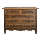 Carved neo-rustic commode in Norman style