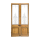 Pair of engraved glass doors from the early 20th century.