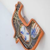 Large Mid-Century Scandinavian Modern pottery wall decor by Hellström