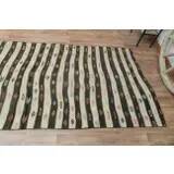 1970s Vintage Turkish Handmade  Beige Brown Kilim Runner Rug 138x460