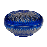 Blue and white crystal-sized box