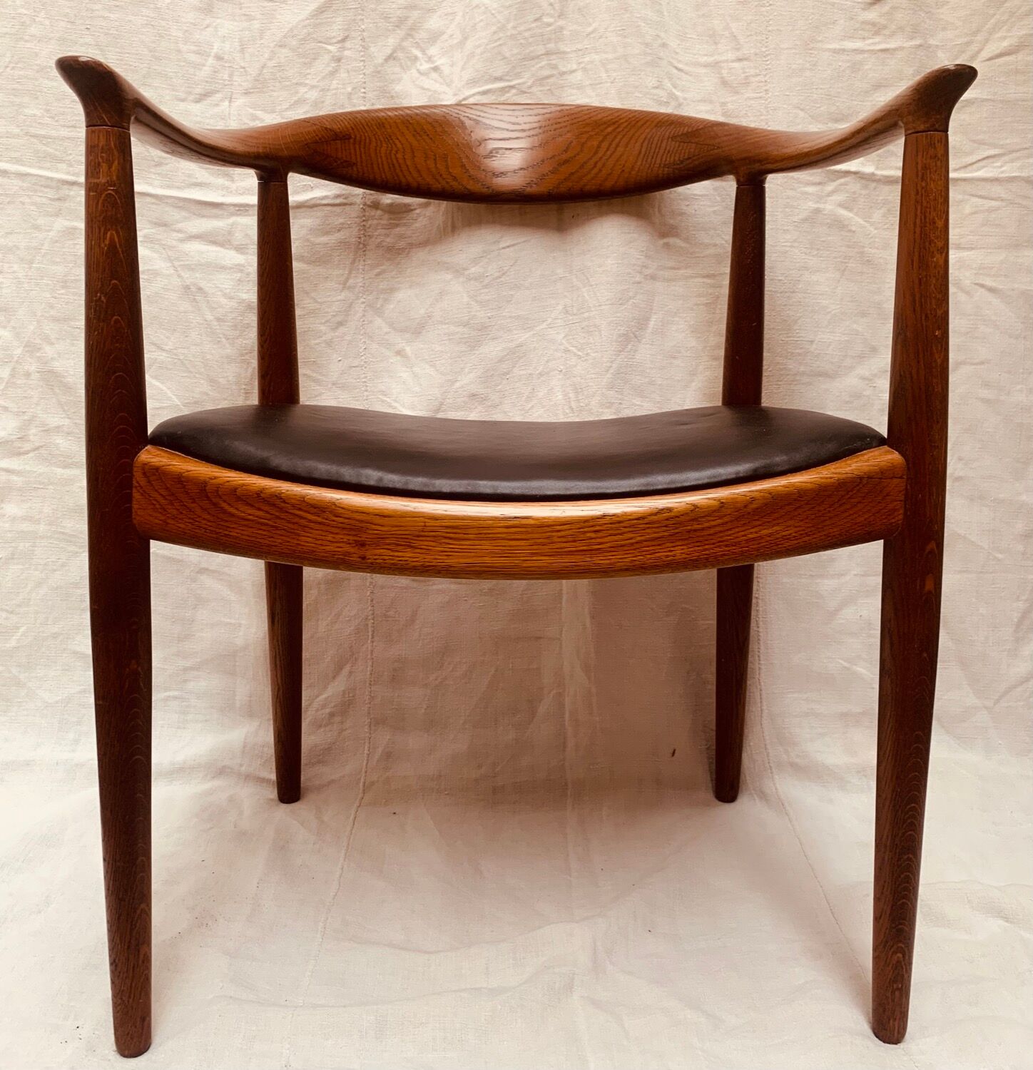 1950s Danish Hans Wegner Oak Model 503 Armchair