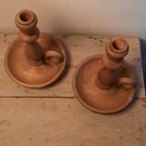 Wooden candle holders