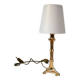 Vintage bamboo style brass lamp 70's signed cattadori