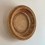 Braided straw basket