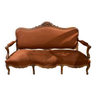 Louis XV style 3-seater sofa