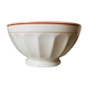 Earthenware ribbed bowl