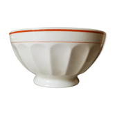 Earthenware ribbed bowl