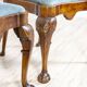 Vintage English Walnut Chairs, 1920s, Set of 3
