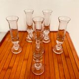 Lot de 6 verres anciens à liqueur