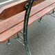 Old garden bench cast iron legs